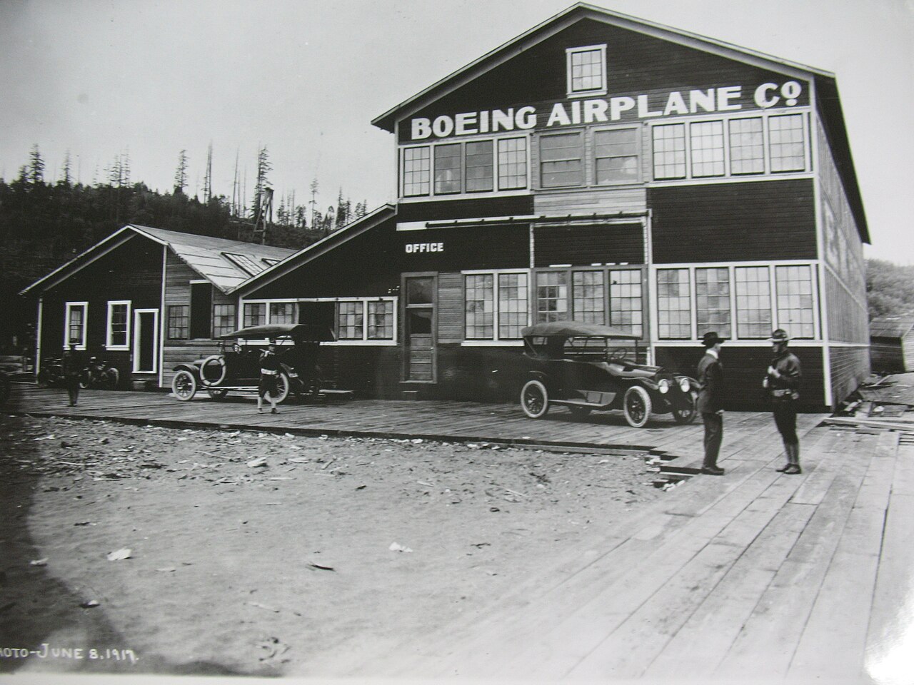 Photographie — L'usine Boeing de Seattle en 1917